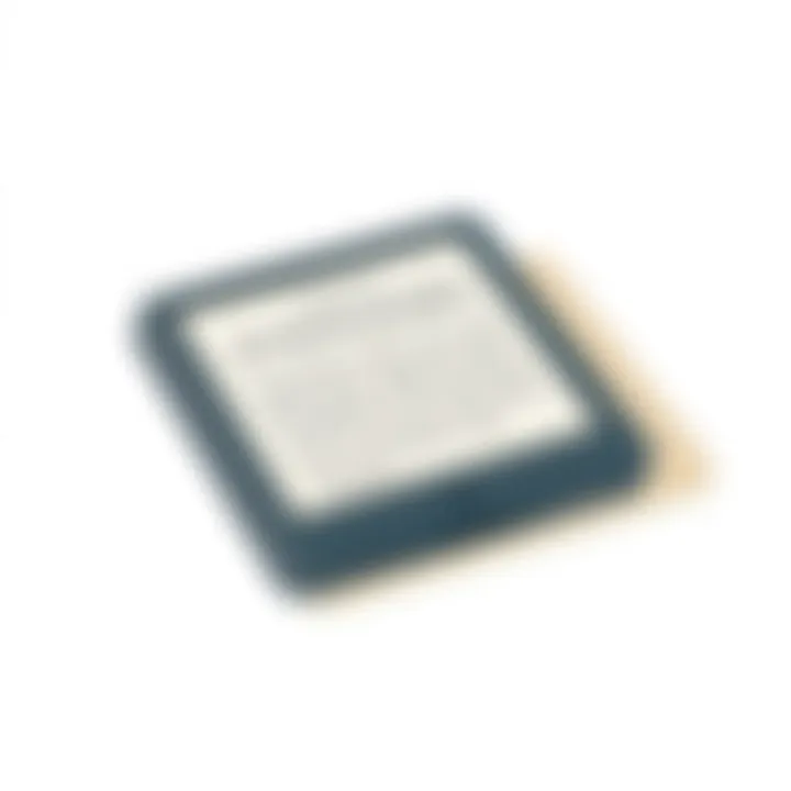 A vintage ereader showcasing its simple design and functionality.