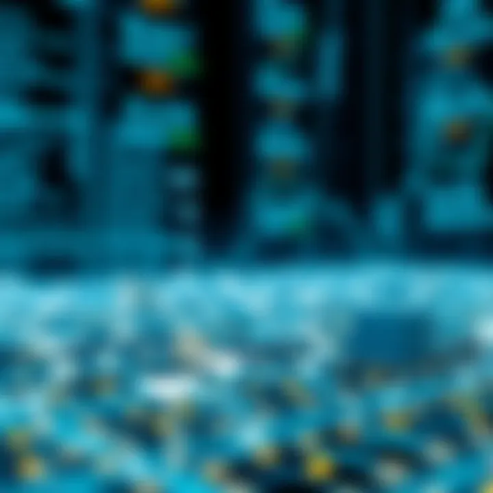 Blockchain technology visual representation