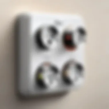 Illustration of a thermostatic smart plug controlling energy usage