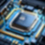 High-performance Intel processor showcased on a motherboard