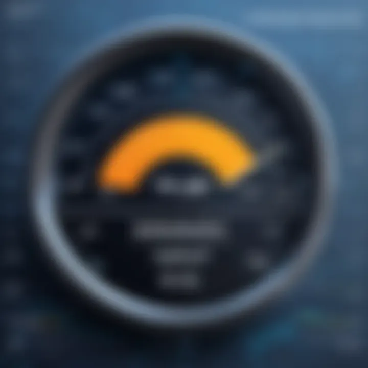 Graphical representation of VPN performance metrics