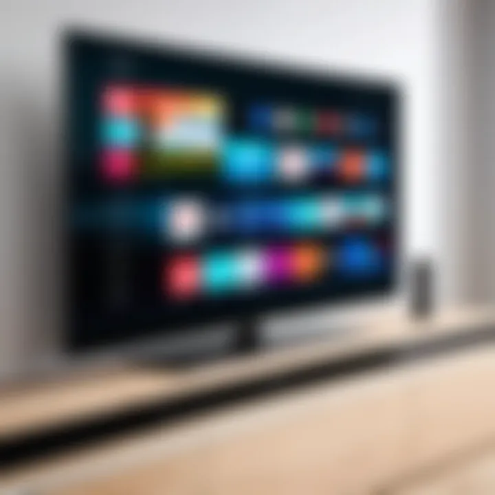 User interface of a smart TV