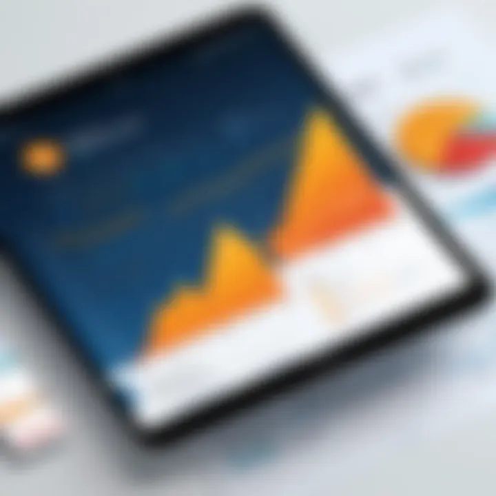 Graph showing trends and user statistics in electronic money transfer app usage