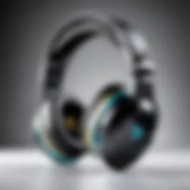 Detailed view of Turtle Beach wireless gaming headset showcasing design elements