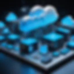 Azure architecture diagram showcasing cloud computing components