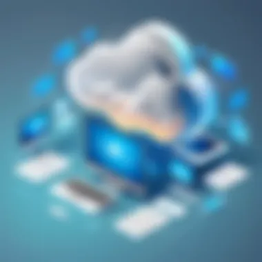 Benefits and Challenges of Cloud Computing Diagram highlighting the benefits and challenges of cloud computing