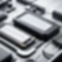 An illustration showcasing the inner workings of E Ink technology