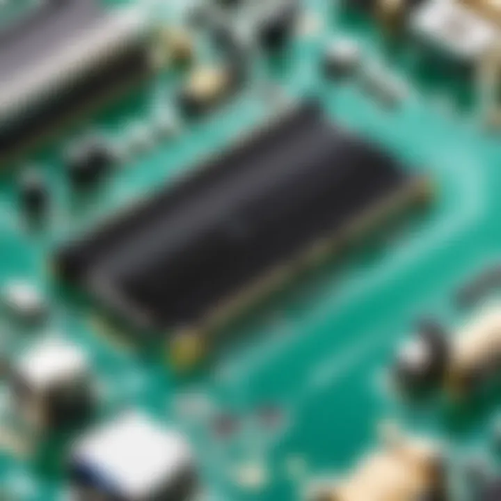 Illustration of PCI Express slots on a motherboard with clear labeling.