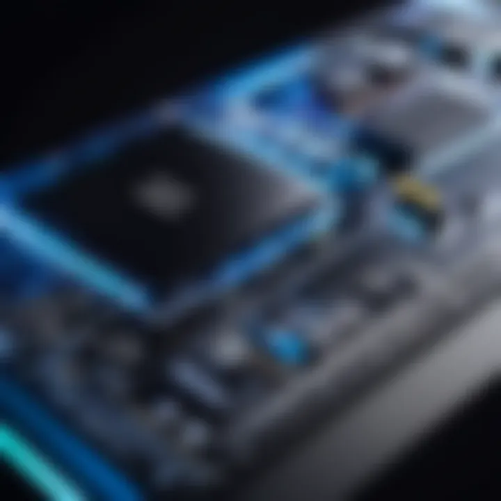 Illustration of the components of an LED panel video system
