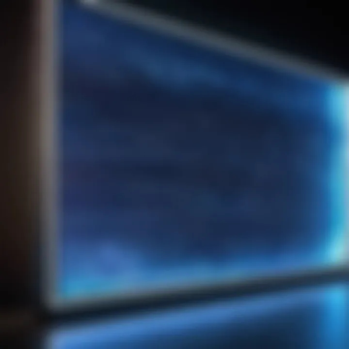 Futuristic LED display technology showcasing advanced features