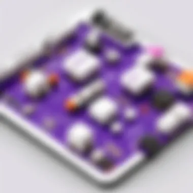 Exploring LittleBits Modules A close-up view of LittleBits electronic components showcasing various modules.
