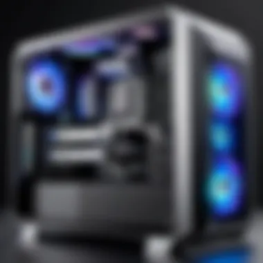 Aesthetic Appeal of Open Case Gaming PCs Stylish open case gaming PC highlighting aesthetic appeal
