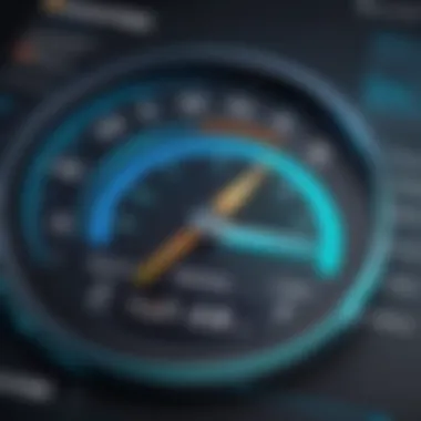 Performance Metrics Displayed Graph showing performance metrics of Speedtest Fast