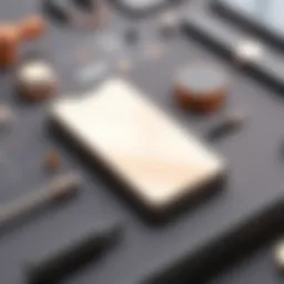 A sleek flagship mobile phone showcasing its premium design