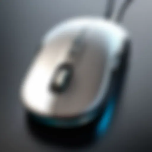 Close-up view of Model O mouse showcasing its lightweight design