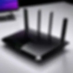 Variety of Netgear Nighthawk routers on display