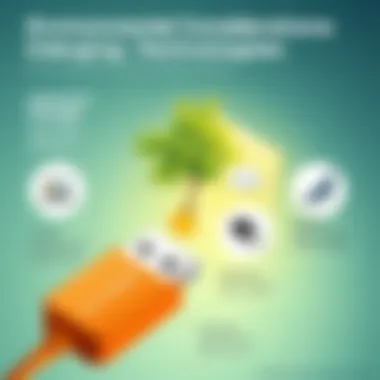 Environmental Considerations of USB Charging Technologies Infographic depicting the environmental impact of USB charging sticks