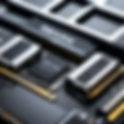 Close-up view of RAM modules for MacBook Pro