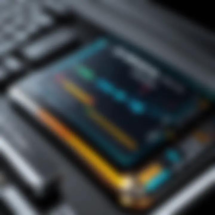 Visual representation of gaming performance metrics with USB