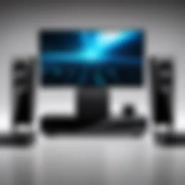 Comprehensive View of Vizio 5.1 Home Theater Setup Vizio 5.1 home theater system showcasing speakers and subwoofer