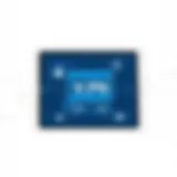 VPN interface displayed on iPad Mini screen