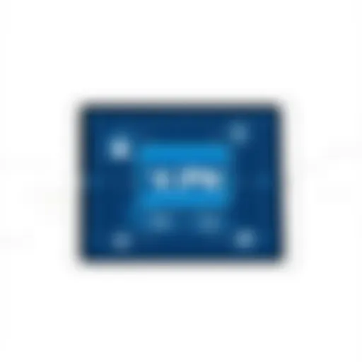 VPN interface displayed on iPad Mini screen