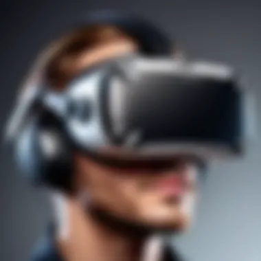 Innovative VR Headset Cutting-edge VR headset showcasing immersive technology