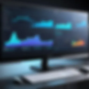 Graph showcasing performance metrics of widescreen monitors