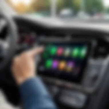 Wireless CarPlay setup with smartphone and vehicle