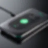 Illustration of wireless charging technology in action