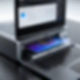 Wireless printer connected to a laptop