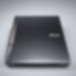 Sleek design of the ASUS Zeenbook showcasing its premium build